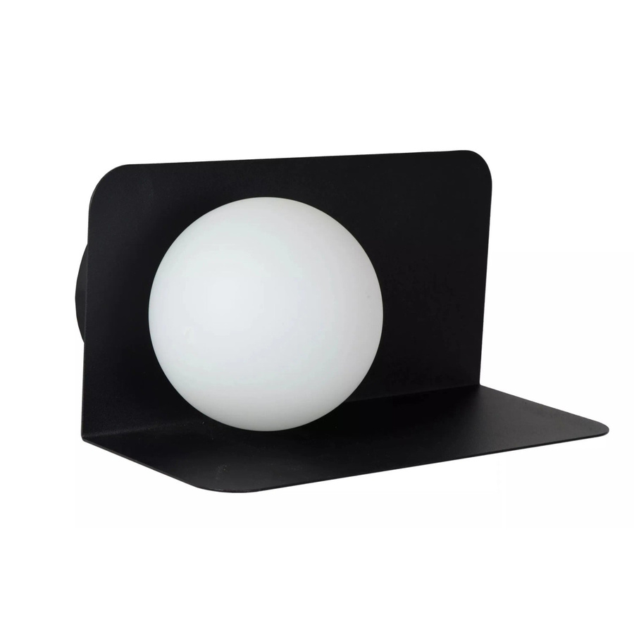 Licht-Erlebnisse Wandleuchte mit Kugelschirm in Schwarz und Weiß, Breite: 24 cm, G9 Fassung - Bild 2