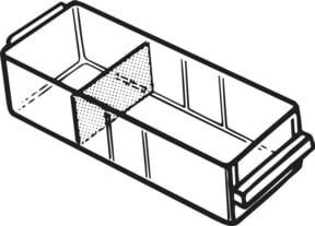 Raaco Trennplättchen-Set aus Kunststoff in transparent für Schubladentyp 150-00 - Bild 1