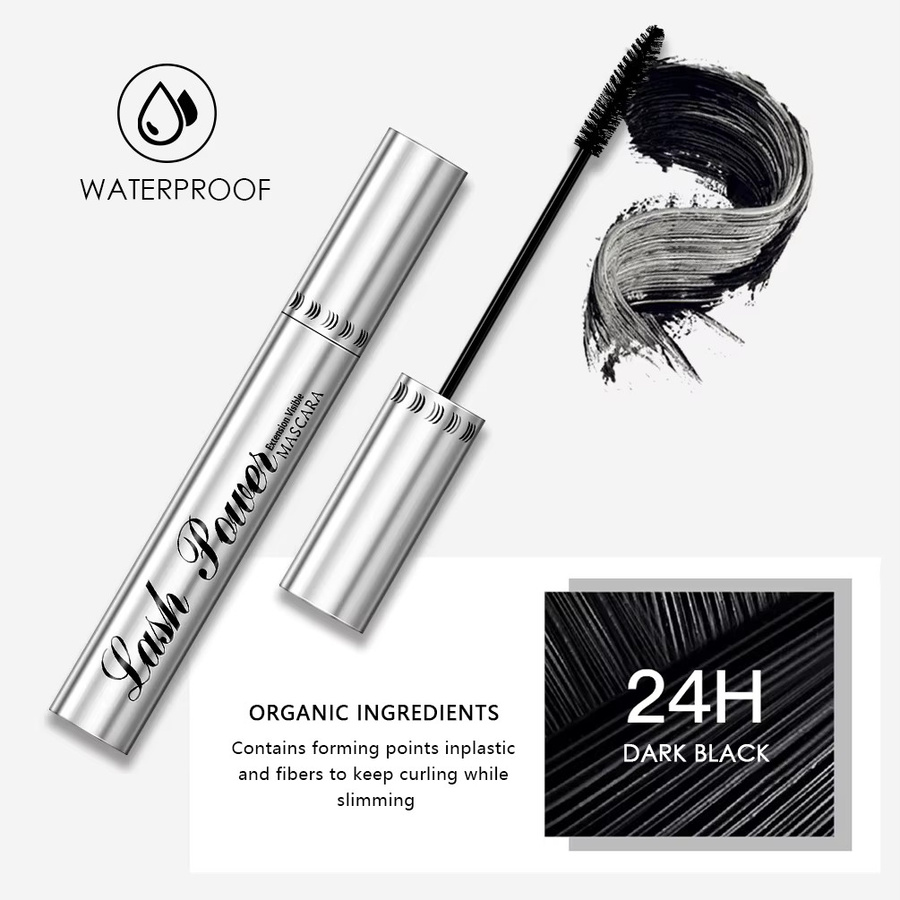 QIBEST Wimperntusche Seidenfaser, Schwarz, 2er-Pack - Bild 4
