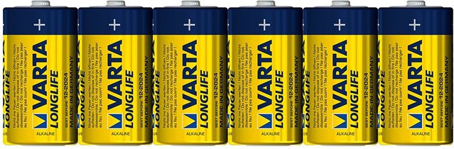 Varta Longlife Extra C Baby Batterien Alkali-Mangan 1,5V 6er Packung - Bild 3