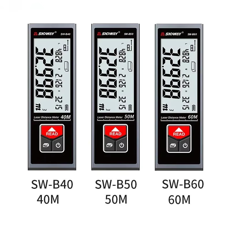 FANYUE Digitales Laser-Messband in Schwarz mit 40m Reichweite als präziser Laser-Entfernungsmesser - Bild 4
