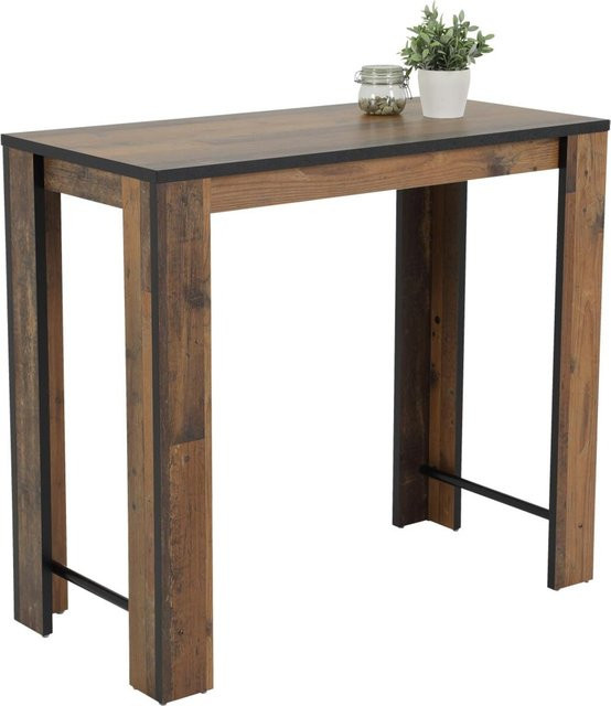 Bartisch Hela Frieda II Eiche Old Wood, Farbe: Braun, B/H/T: 120 x 108 x 58 cm - Bild 1