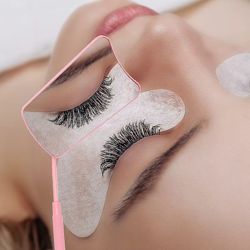 myaokue-up Wimpern Verlängerung Spiegel, Rose Gold, Edelstahl - Bild 2