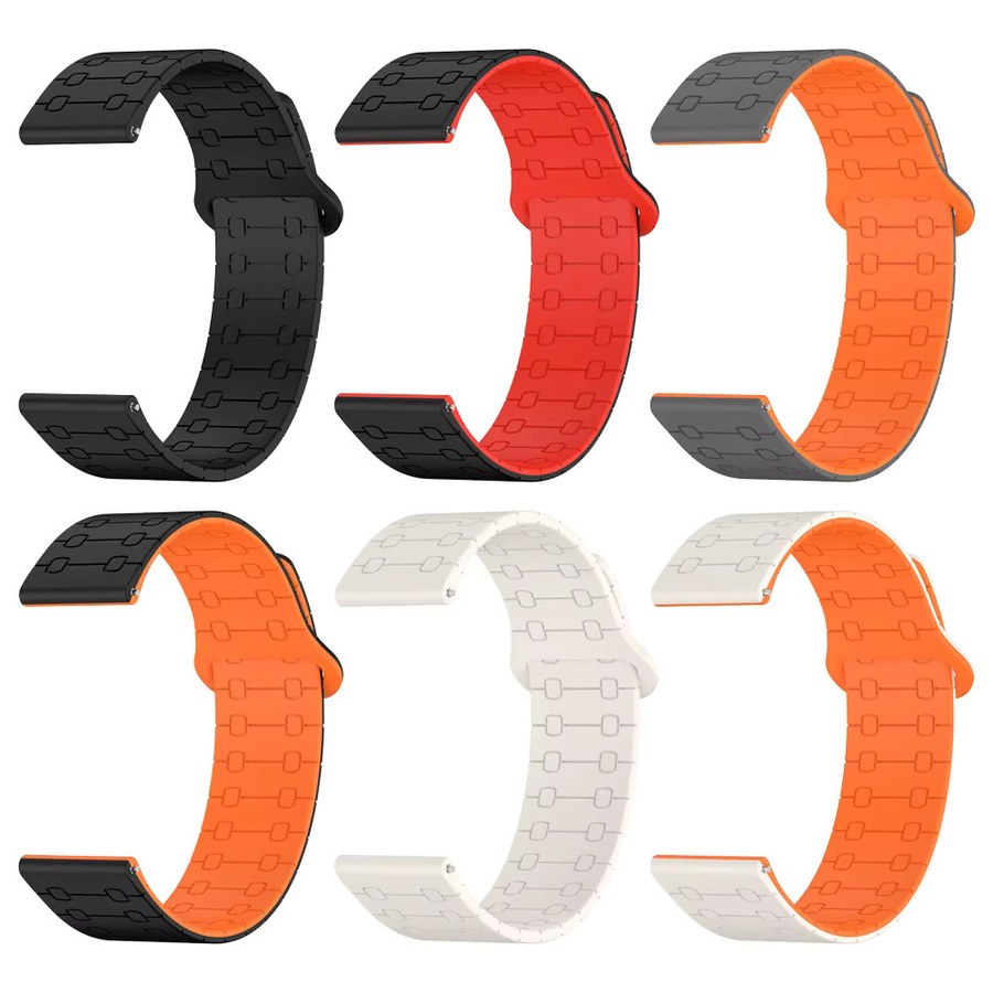 Correa Uhrenarmband Silikon, Magnetisch, Schwarz, Unisex - Bild 2