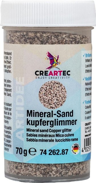 CREARTEC Mineralsand Kupferglimmer mit Goldanteil, 70 g - Bild 1