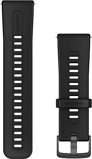 Garmin Uhrenarmband Silikon, Schwarz, Unisex, 24mm - Bild 1