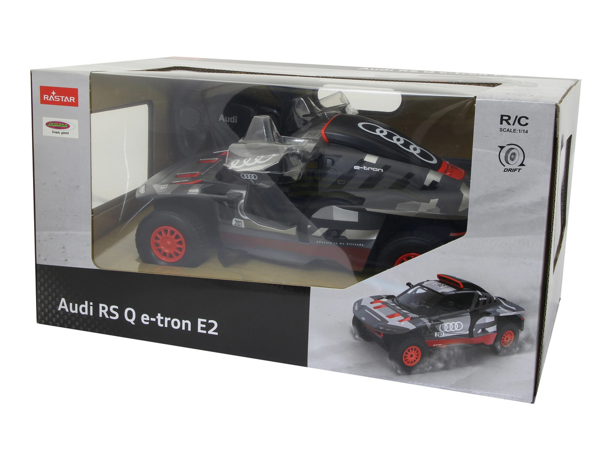 JAMARA Audi RS Q e-tron E2 Rallye Modell Maßstab 1:14 schwarz - Bild 2