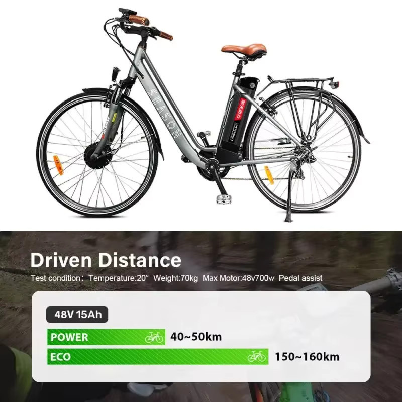 Aleaivy Silverfish Lithium-Ionen Fahrrad-Akku für Umbausätze, 36V 15Ah, Schwarz - Bild 6