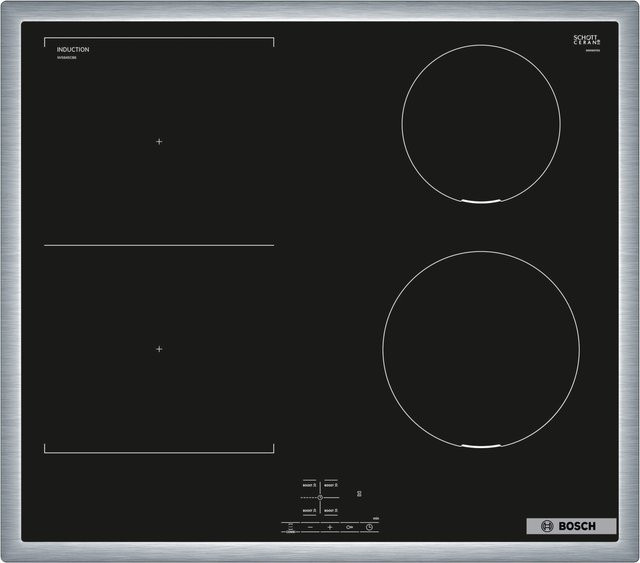 Bosch Serie 4 Induktionskochfeld NVS645CB6E in Schwarz und Silber - Bild 1