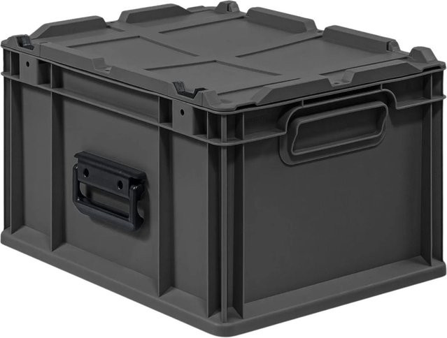 PROREGAL Eurobox Nextgen Transportbox Schwarz, H x B x T: 23,5 x 30 x 40 cm, 20 Liter - Bild 1