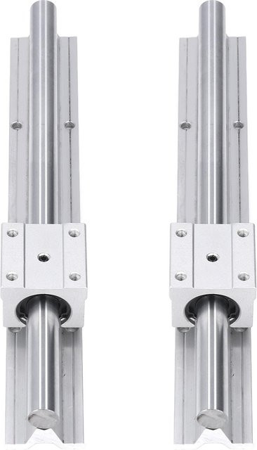 2 Stück Aimo SBR16 Linearführung mit Gleitblock für CNC-Bewegungsachsen, Silber, Länge: 300 mm - Bild 1