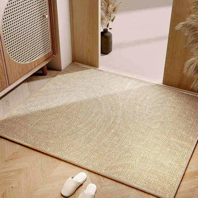 Rutschfeste Eingangsmatte Yiran Furniture im Wabi-Sabi Design, Beige, B/T: 90 x 60 cm - Bild 1