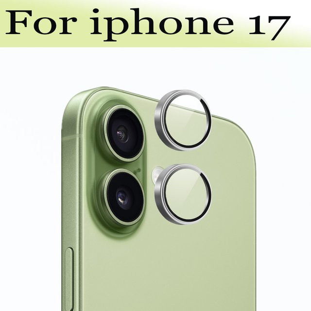 Micgita Ring Kameraschutz für Apple iPhone 17 in Silber, Glas-Kameraobjektivschutz mit 3D-Design für vollständige Abdeckung - Bild 1