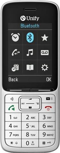 Unify Atos OpenScape SL6 Schnurloses Erweiterungshandgerät mit Bluetooth und Rufnummernanzeige in Silber und Grau - Bild 1