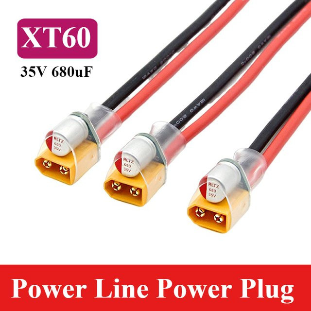 Motive Force XT60 Stromkabel 12AWG in Rot mit Silikondraht für 6S Power und Solid-State-Kondensatoren - Bild 1