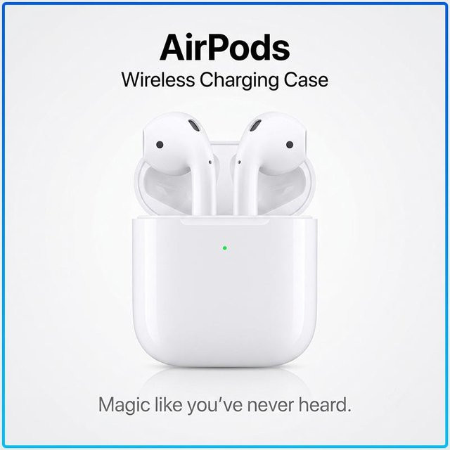Apple AirPods 2 Bluetooth Kopfhörer mit Ladecase in Weiß - Bild 1