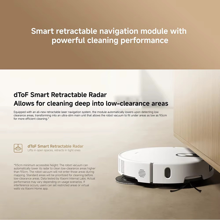 Xiaomi Robot Vacuum X20+ Saugroboter mit ausziehbarem Mopp und Selbstreinigungsstation, Farbe: Weiß - Bild 3