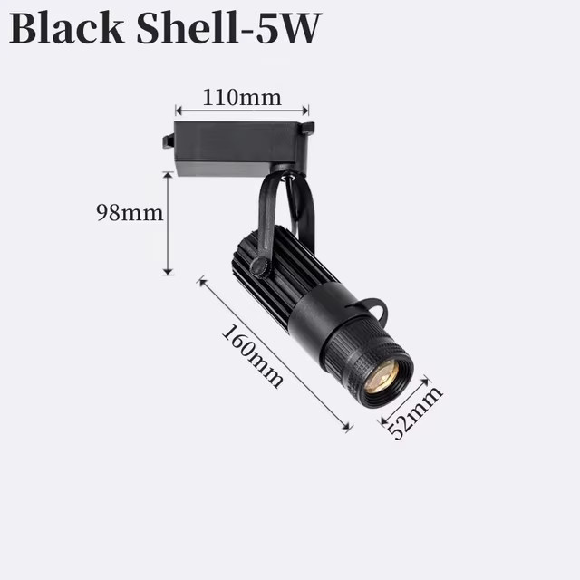 Khelse RGB LED Schienenstrahler mit Fernbedienung und einstellbarem Fokus für Track System, ideal für Museen, Galerien und Bühnen - Bild 5