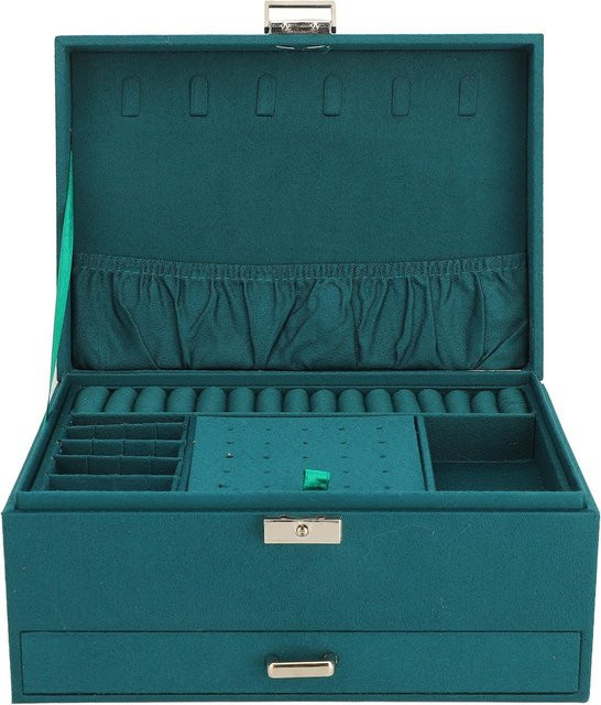 Neoglint Schmuckaufbewahrungskoffer, 3 Schichten, black, Damen - Bild 1