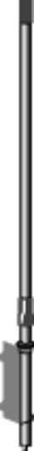 Albrecht 63570 Hurricane 27 CB-Stationsantenne Lambda-Typ 1/4 in Silber - Bild 1