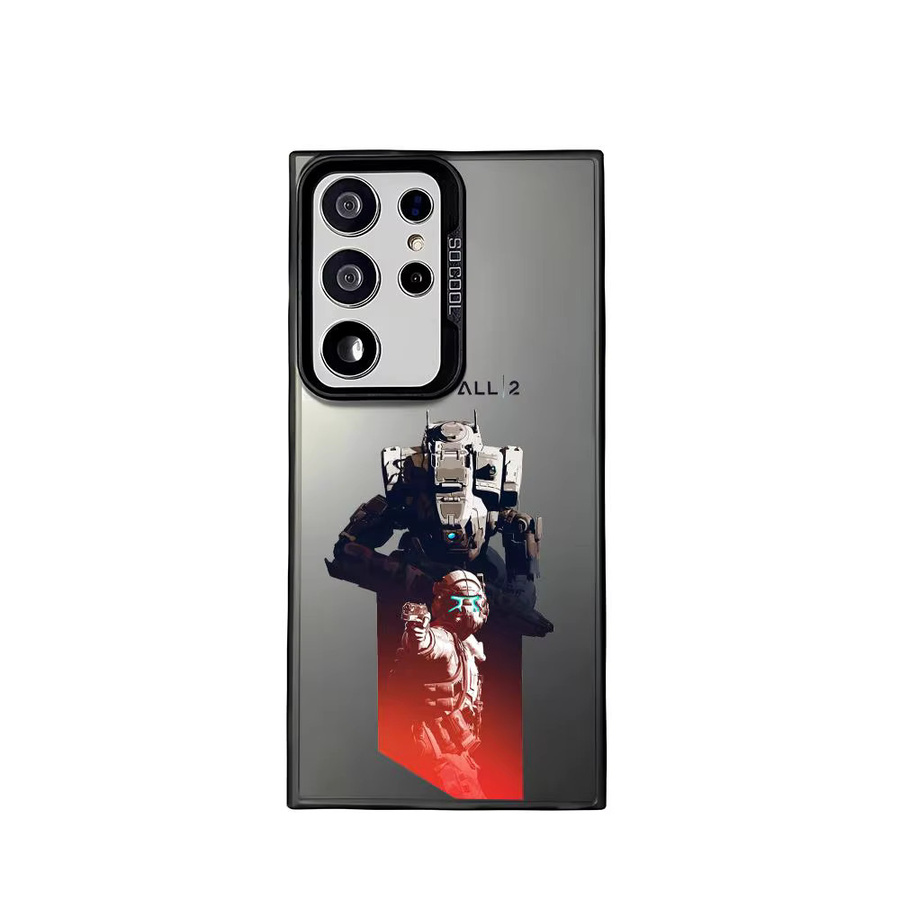 T-TitanfallS 2 Silikon Handyhülle für Samsung Galaxy S25 Edge S24 S23 S22 S21 S20 Ultra in Silber - Bild 5