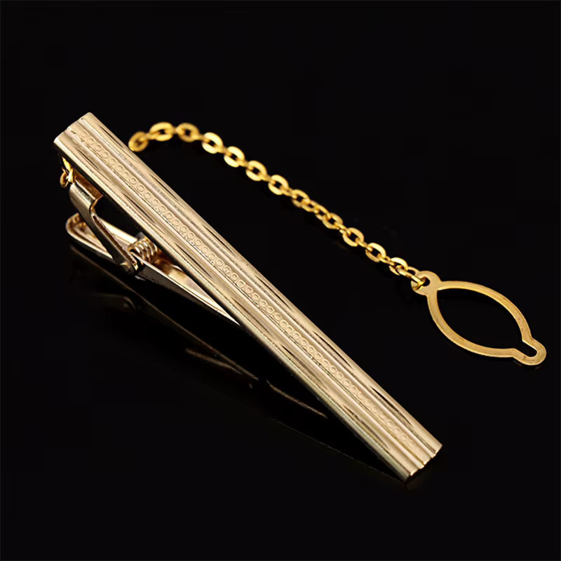 Krawattennadel Metall, Gold Farbe, Herren - Bild 1