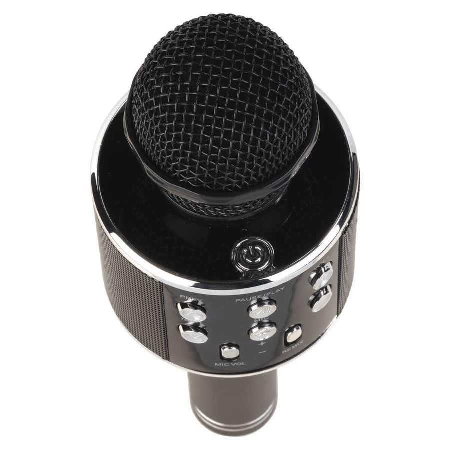 Denver KMS-20 Bluetooth Karaoke-Mikrofon mit integriertem Lautsprecher und USB-C, schwarz - Bild 2