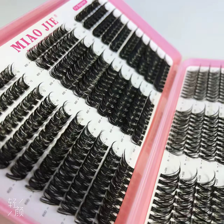 MIAOJIE Cluster-Wimpern, gemischte Längen, Unisex - Bild 5