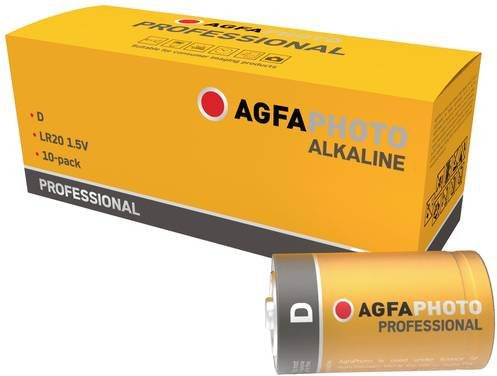 AgfaPhoto Professional LR20 Mono D Batterie Alkali-Mangan 1.5V 10 Stück - Bild 1