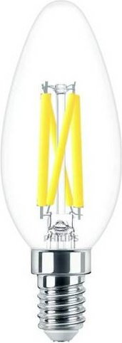 Philips LED Glühlampe Kerzenform E14 Warmweiß dimmbar Glas transparent Durchmesser: 3,5 cm, Höhe: 9,7 cm - Bild 1