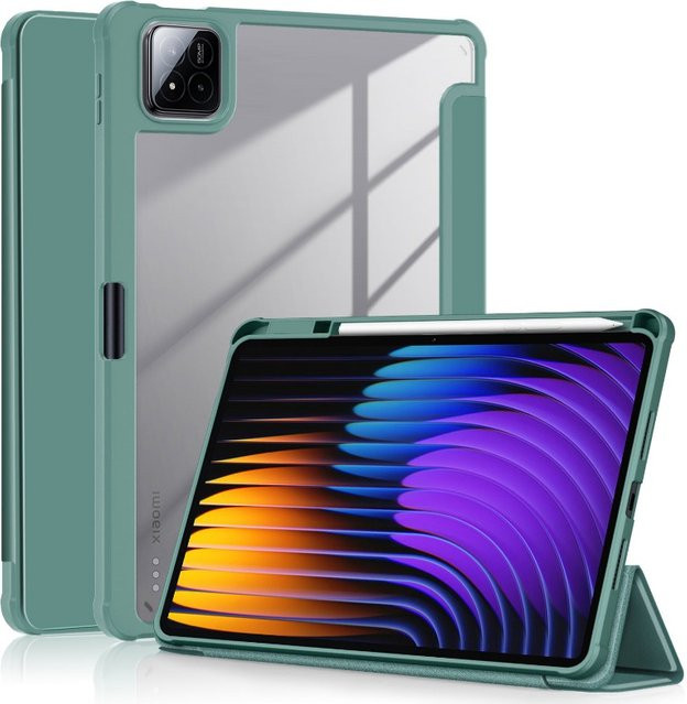 Funda Schutzhülle für Xiaomi Pad 7 und Pad 7 Pro, 11,2 Zoll Tablet-Hülle mit Stifthalter und Magnethülle, Schwarz oder Grün - Bild 1