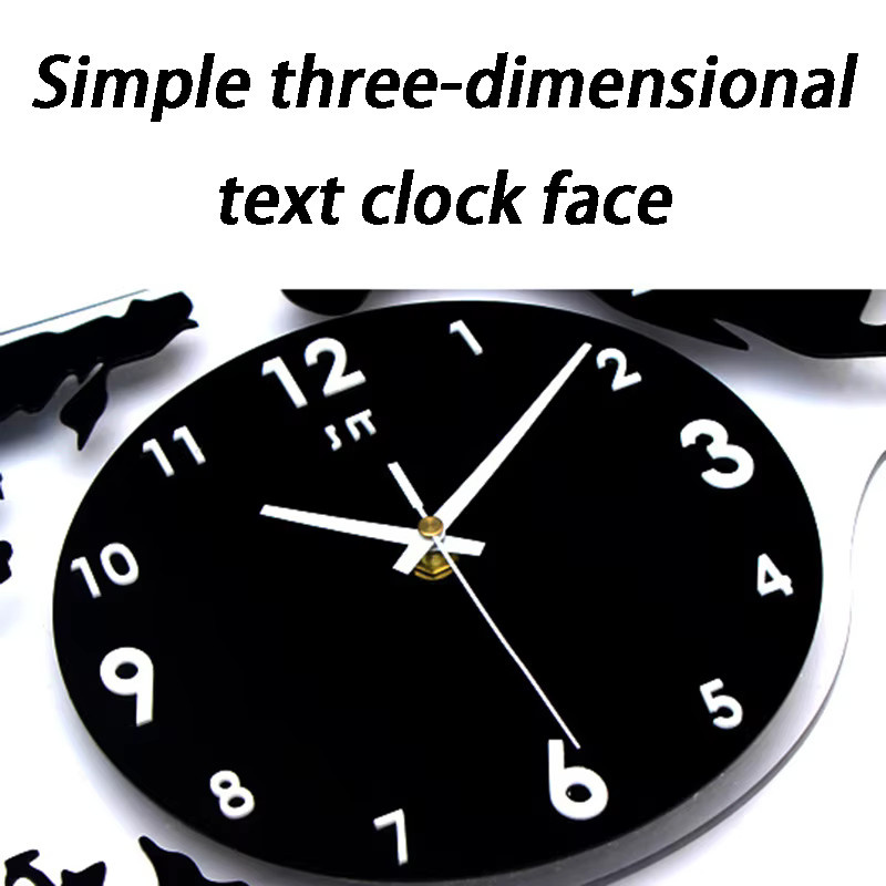 Oeny 3D-Wanduhr Weltkarte in Schwarz mit modernem Design und lautlosem Analog-Uhrwerk - Bild 2