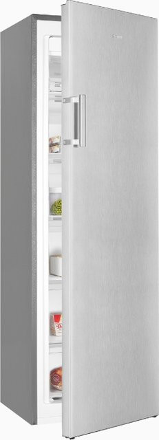 Exquisit GS5271-NF-H-010D Gefrierschrank in Silver mit No-Frost und Dynamic Cooling, Standgerät mit umkehrbarer Tür und Super Freezing, B/T/H: 56,5 x 61,4 x 175,0 cm - Bild 1