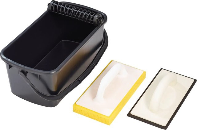 LUX-TOOLS Fliesenwasch-Set 3-teilig in Schwarz - Bild 1