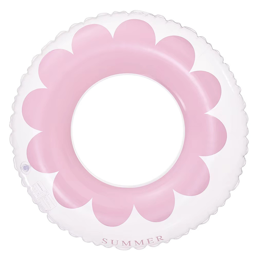 CatXaa Transparenter Blumen-Schwimmring, für Erwachsene, transparent - Bild 2