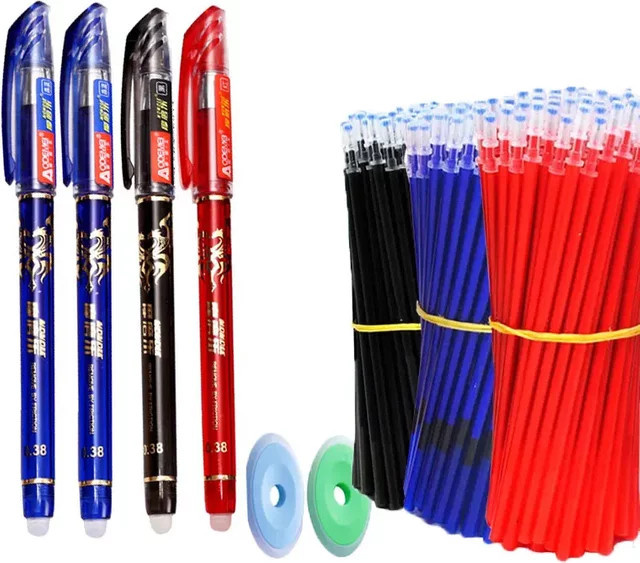 Hopk 26er Set Kawaii Gelstifte mit löschbarer roter Tinte, 0,38 mm Schreibzubehör für Schule und Büro - Bild 1