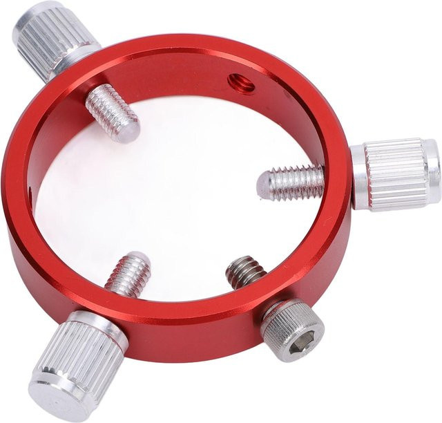 Aluminium Leitrohrring für Teleskop mit 6 Löchern und M6 Schraube, 1 4 Zoll Schraubhalterung, Durchmesser 30-50mm, Farbe: Rot - Bild 1