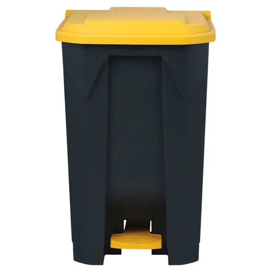 Karat Olaf Tretmülleimer mit Pedal, Gelb, 80 Liter - Bild 2