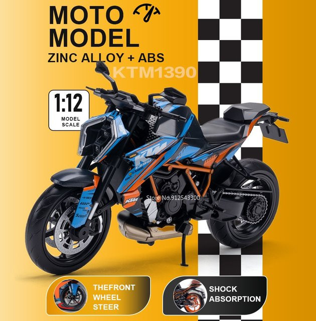 RMZ city KTM 1390 RC390 Automodell Spielzeug, 1:12, Gummi, Metall - Bild 1