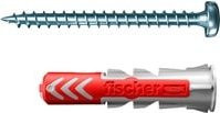 Fischer DUOPOWER Universal Dübel in Grau und Rot, Durchmesser: 6 mm, Länge: 30 mm - Bild 1