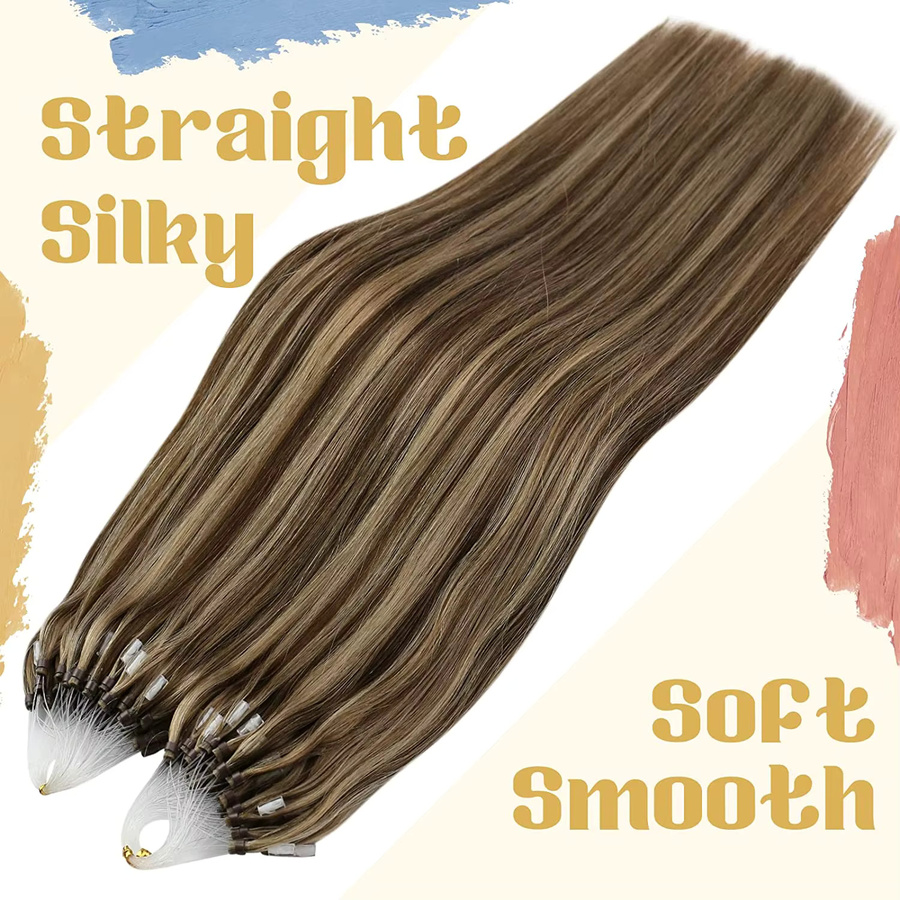 VeSunny Remy Micro Loop Haar Extensions, 50g, Echthaar - Bild 4