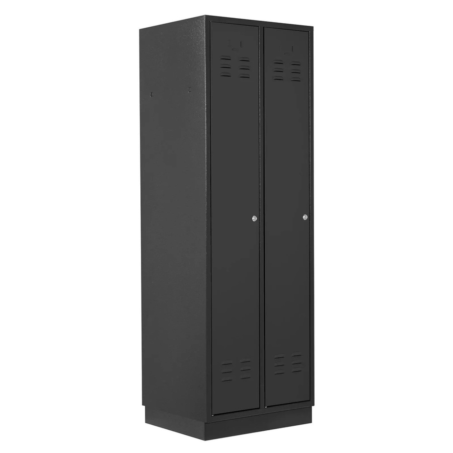 PROREGAL Garderobenschrank Ermine mit 2 Türen in Anthrazit, H: 177,5 cm, B: 60 cm, T: 50 cm - Bild 2