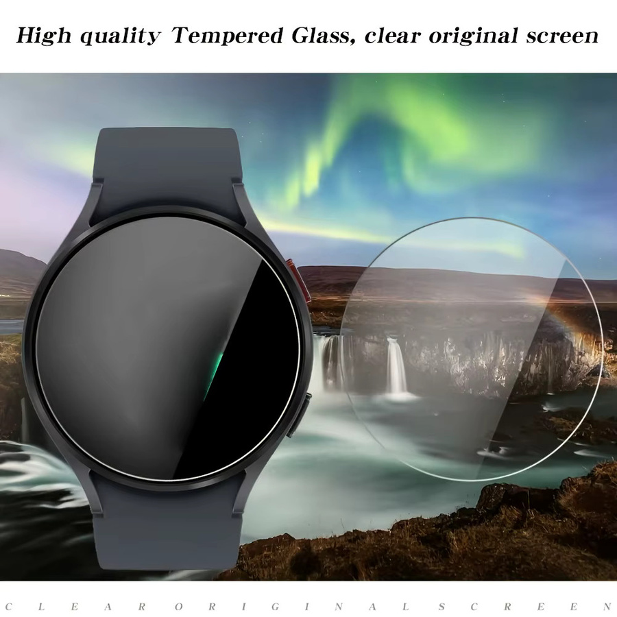 Samsung Displayschutzfolie Glas, 5 Stück, für Galaxy Watch3 Watch4 Watch5 Watch6 - Bild 2