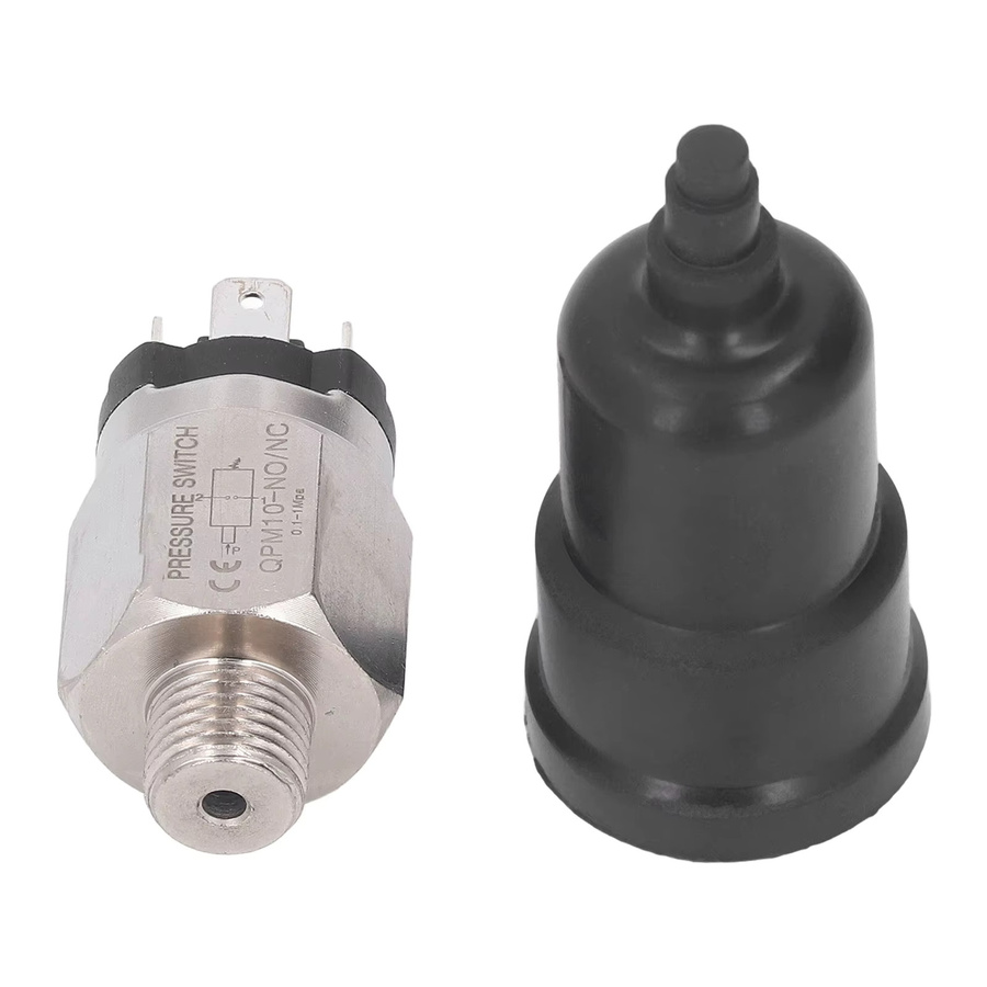Aramox Pneumatischer 1/4-Zoll-Membran-Druckschalter aus Edelstahl und Gummi in Silber als Ersatz für Pumpen - Bild 2