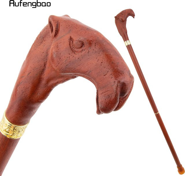 Rufengbao Vampir Cosplay Zauberstab, Holz, Braun, Rot, 94 cm - Bild 1