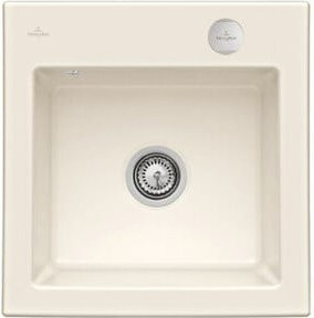 Villeroy & Boch Spüle Subway 50 S mit Ablagegarnitur und Exzenter in Beige aus CeramicPlus Keramik - Bild 1