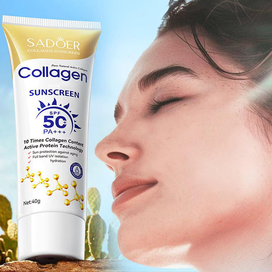SADOER Sonnenschutz mit Kollagen, 40g - Bild 2