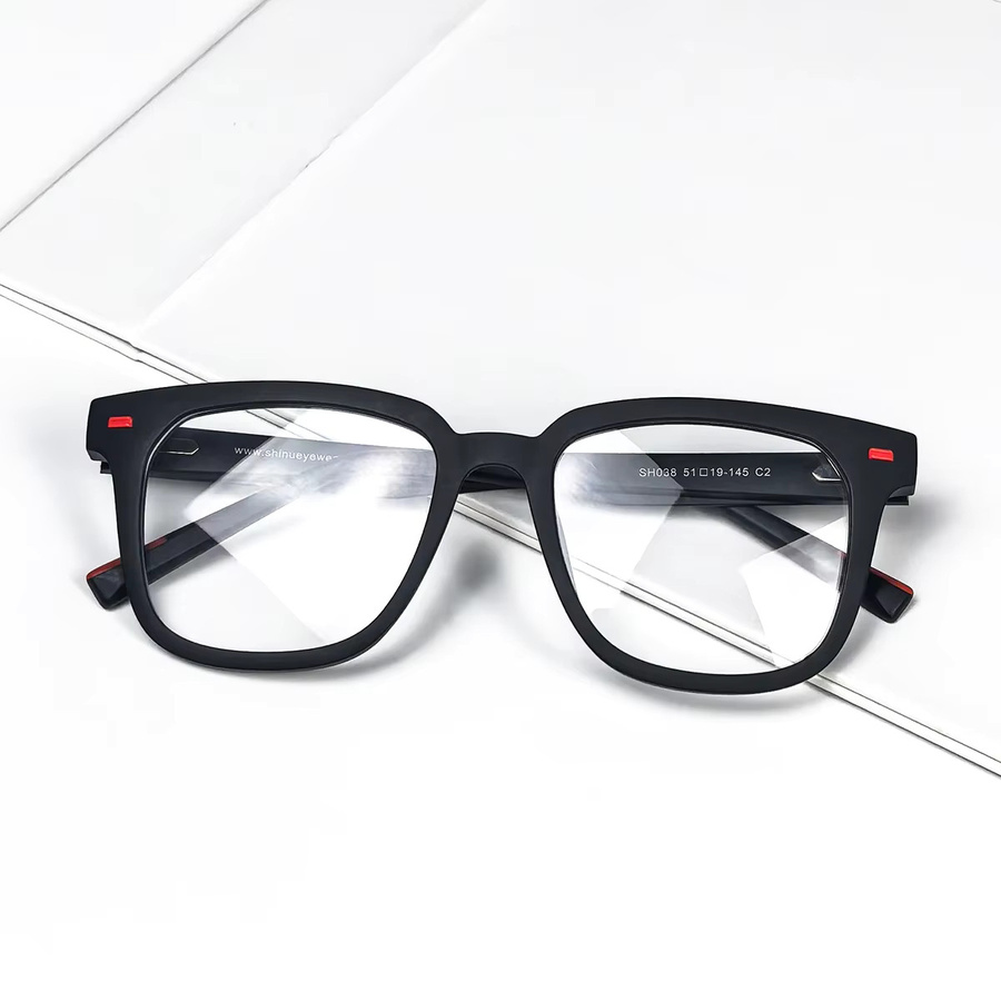 SHINU Progressive multifokale Lesebrille, Vollrand, Square, Black, Kunststoff - Bild 3