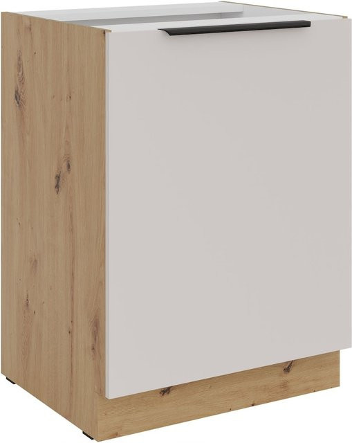 Küchenunterschrank SOLANO in Kaschmir Beige mit Einlegeboden, Breite: 60 cm - Bild 1