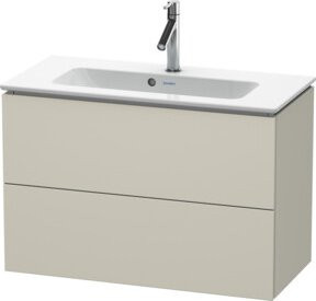 Duravit Waschtischunterschrank Compact L-Cube, beige, matt, wandhängend, B/T/H: 82 x 39,1 x 55 cm - Bild 1